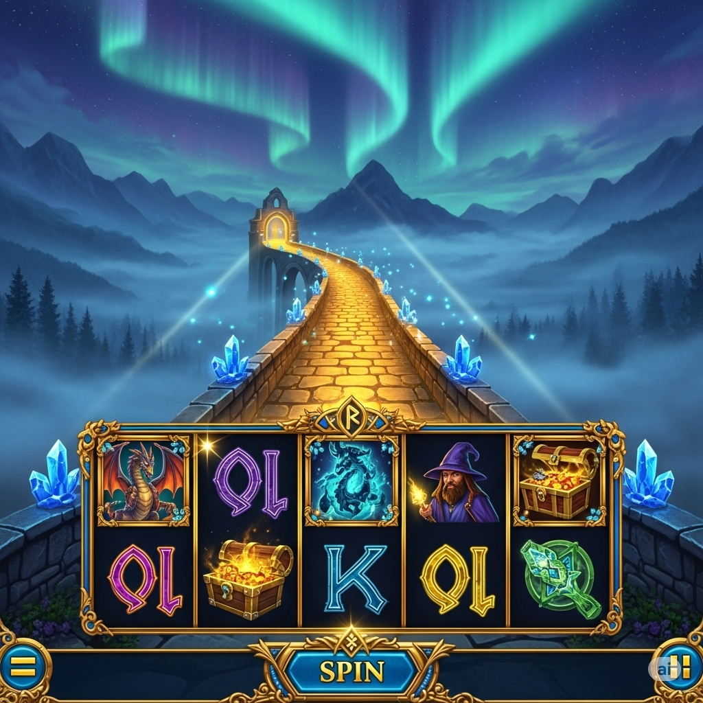Slot dengan latar jembatan menuju kemenangan